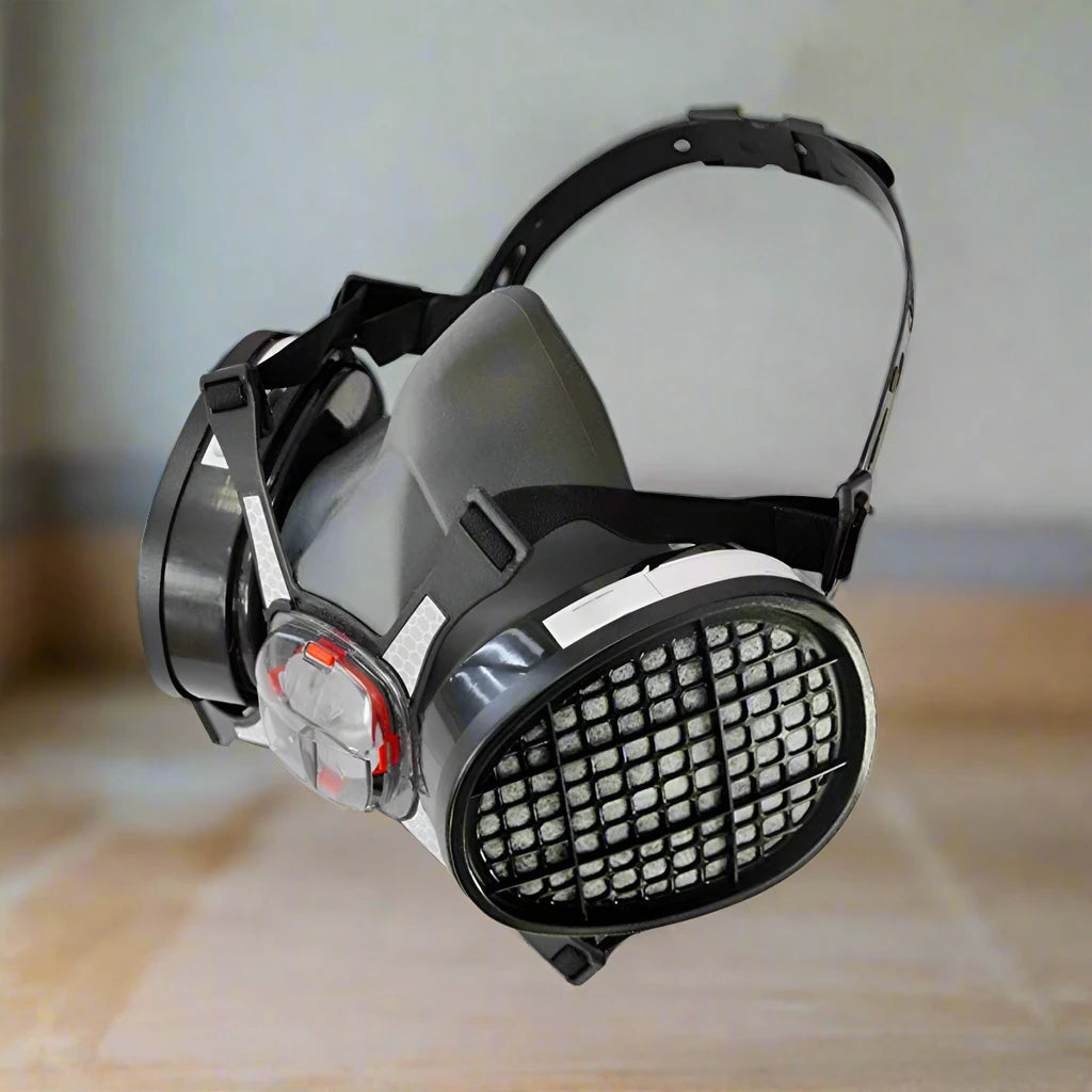 Twin Half Mask Respirator + P2 Dust Filter Cartridges