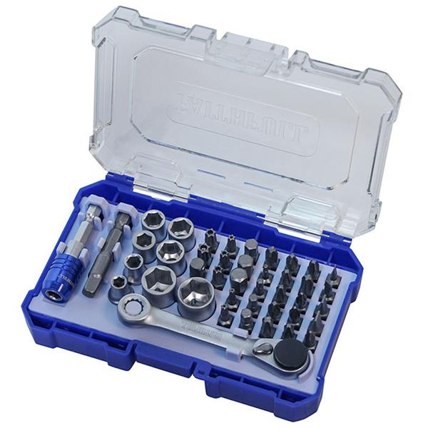 Screwdriver Bit & Socket Set, 42 Piece