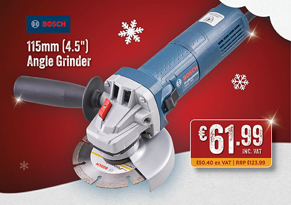 Bosch Angle Grinder 115mm + FREE Diamond Disc