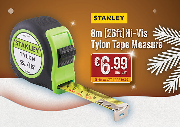 Stanley Hi-Viz Tylon Tape 5m