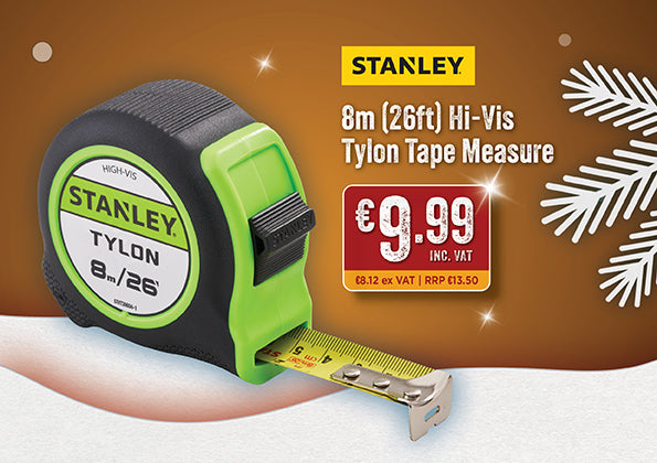 Stanley Hi-Viz Tylon Tape 8m