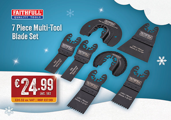 Faithfull Multi Tool Blade Set - 7pc