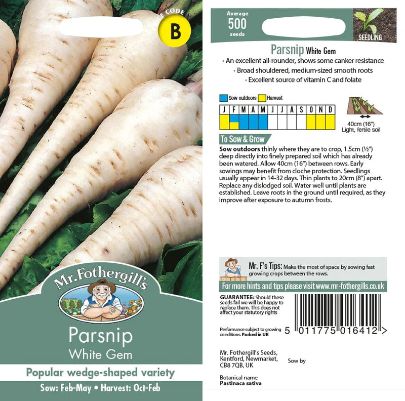 Parsnip White Gem Seeds