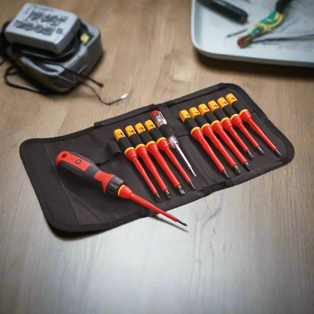 Faithfull Interchangeable VDE Screwdriver Set - 13 Piece